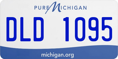 MI license plate DLD1095