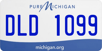 MI license plate DLD1099