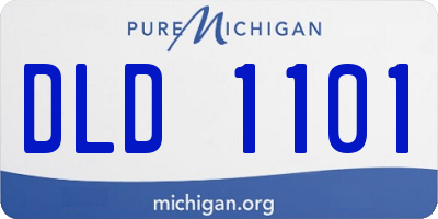 MI license plate DLD1101