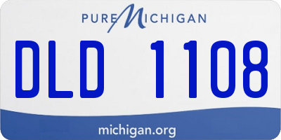 MI license plate DLD1108