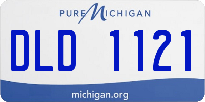 MI license plate DLD1121