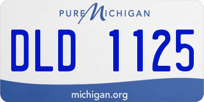 MI license plate DLD1125