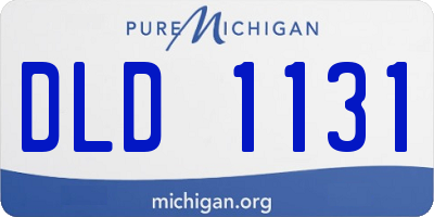 MI license plate DLD1131