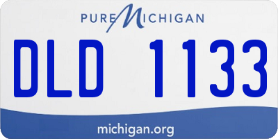 MI license plate DLD1133