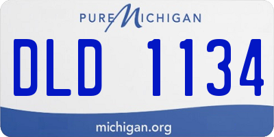 MI license plate DLD1134
