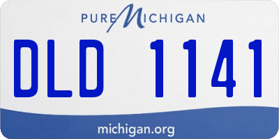 MI license plate DLD1141