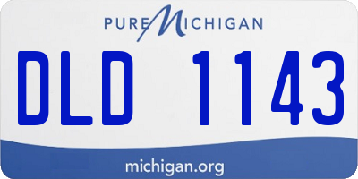 MI license plate DLD1143