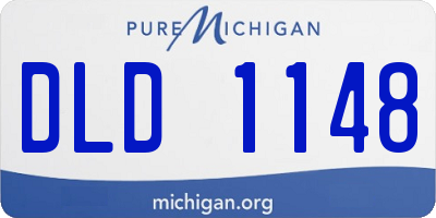 MI license plate DLD1148