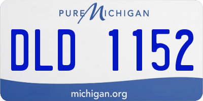 MI license plate DLD1152