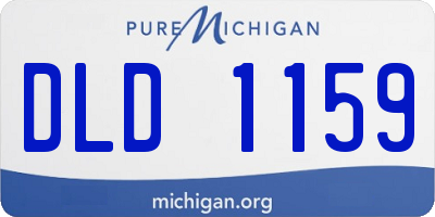 MI license plate DLD1159