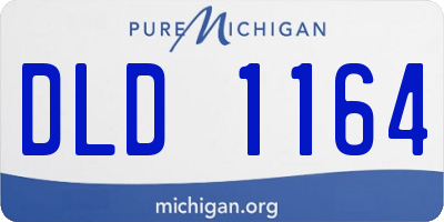 MI license plate DLD1164
