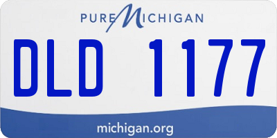 MI license plate DLD1177