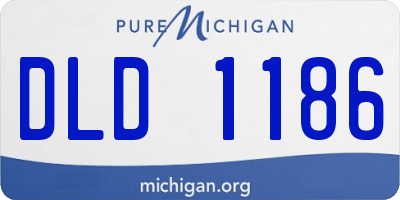 MI license plate DLD1186