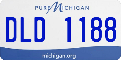 MI license plate DLD1188