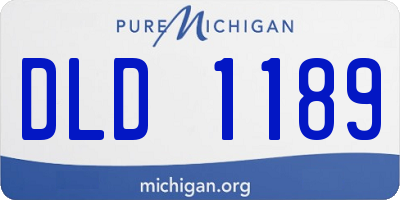 MI license plate DLD1189