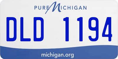 MI license plate DLD1194