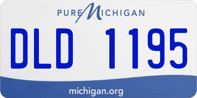MI license plate DLD1195