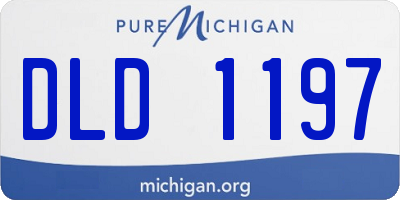 MI license plate DLD1197