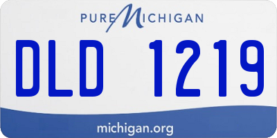 MI license plate DLD1219
