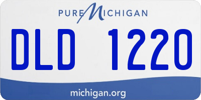 MI license plate DLD1220
