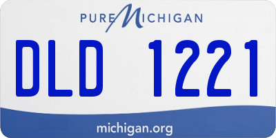 MI license plate DLD1221