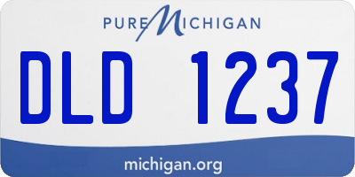 MI license plate DLD1237