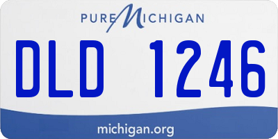 MI license plate DLD1246