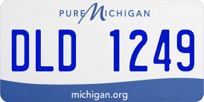 MI license plate DLD1249