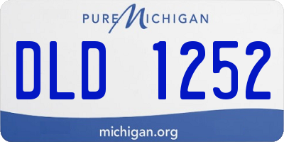 MI license plate DLD1252