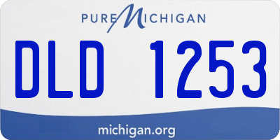 MI license plate DLD1253
