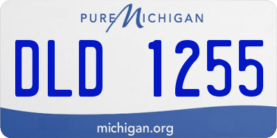 MI license plate DLD1255