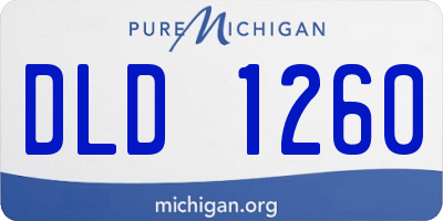 MI license plate DLD1260