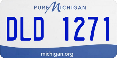 MI license plate DLD1271
