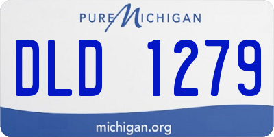 MI license plate DLD1279
