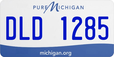 MI license plate DLD1285