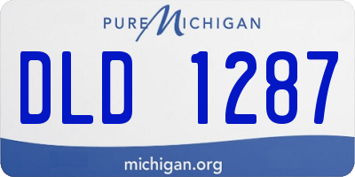MI license plate DLD1287