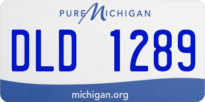 MI license plate DLD1289