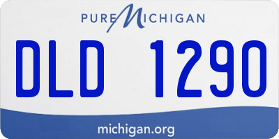 MI license plate DLD1290