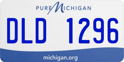 MI license plate DLD1296