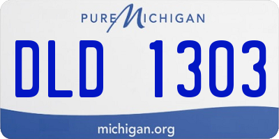 MI license plate DLD1303