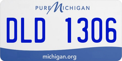 MI license plate DLD1306