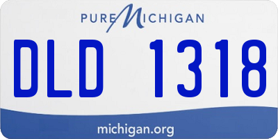 MI license plate DLD1318