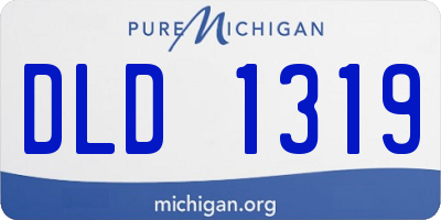 MI license plate DLD1319