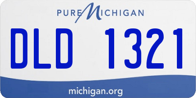 MI license plate DLD1321
