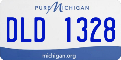 MI license plate DLD1328