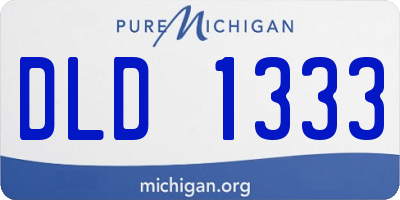 MI license plate DLD1333
