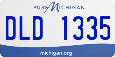 MI license plate DLD1335