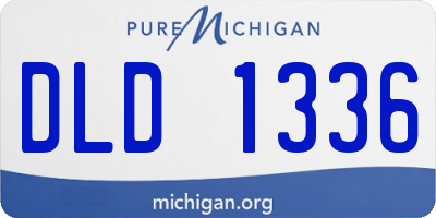 MI license plate DLD1336