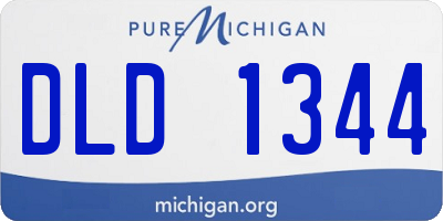 MI license plate DLD1344
