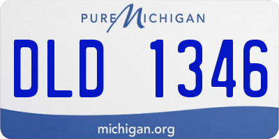 MI license plate DLD1346